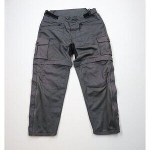 Tourmaster Mens XL Tracker Air Pant Convertible Zip Off Motorcycle Pants Gray